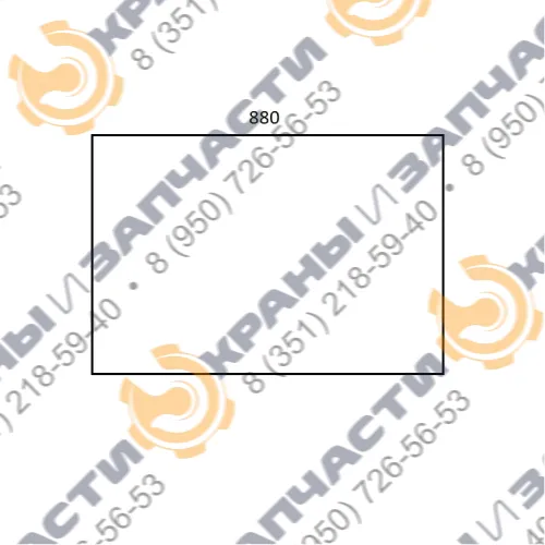 Стекло боковое 880mm кабины козлового крана КК16-20