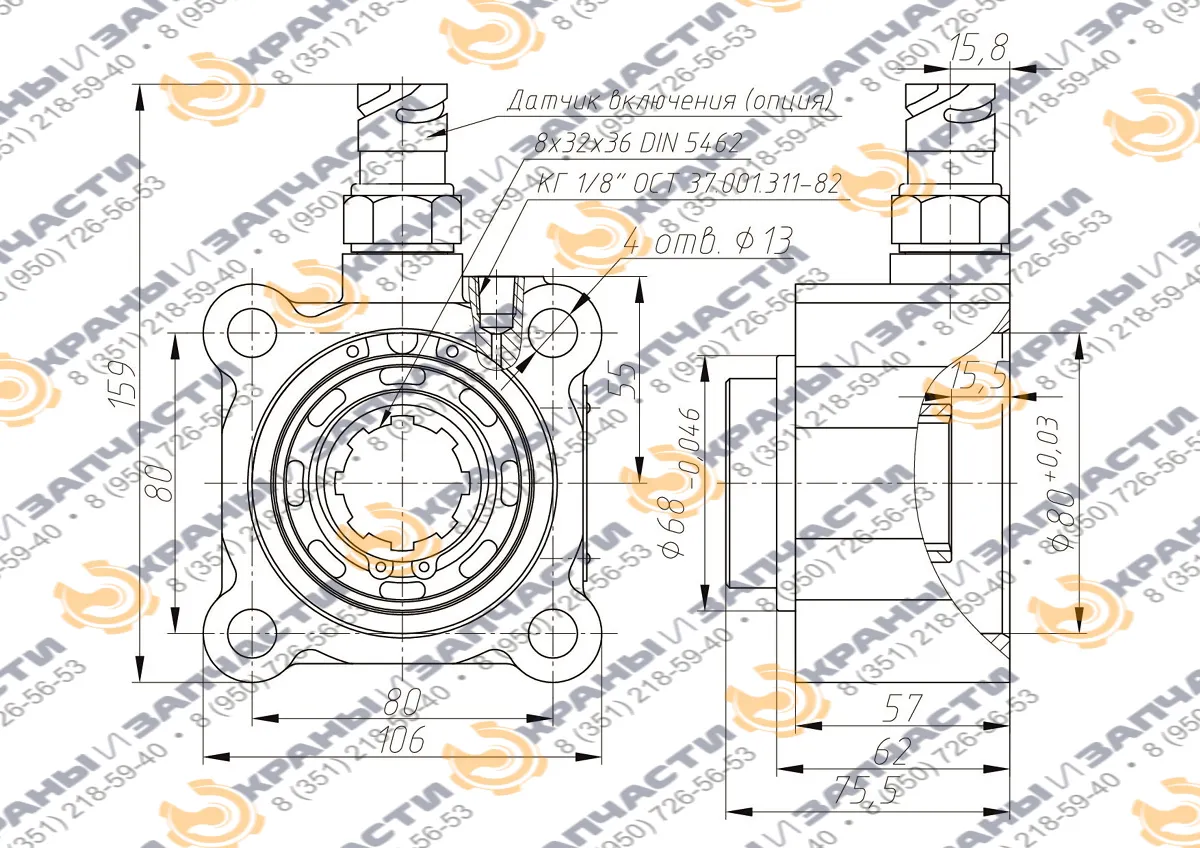 Коробка отбора мощности МП49-4209010-70