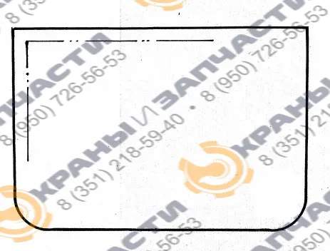 Стекло трёхслойное Б-5Н (870х598)