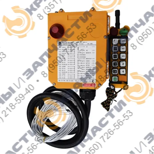 Комплект радиоуправления Telecrane F(A)24‑10D (1T+1R) 10 кнопок, 2 ступени, IP65,  кранов, талей
