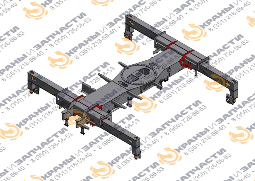 Установка выносных опор КС-55713-1.31.000 для автокрана Галичанин КС-55713