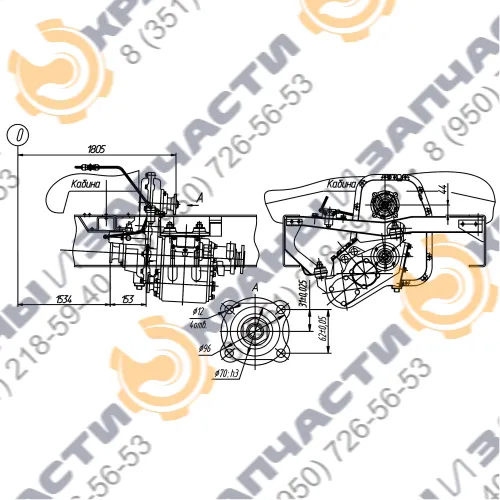 Коробка отбора мощности МП81-4201010-05