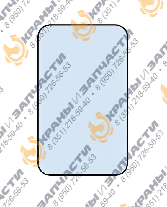 Стекло дверное нижнее левое (закаленное) 903-00069А для экскаватора Doosan DX300LCA