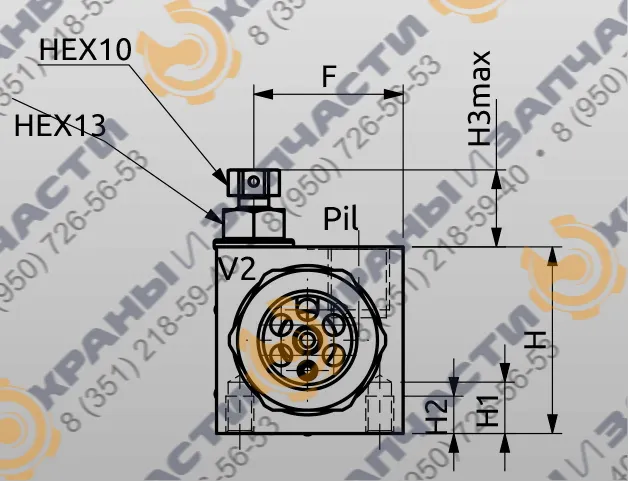 Чертеж Клапан EV636 A060461.15.00 HBS