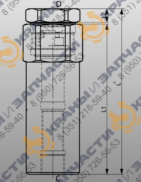 Чертеж Клапан A040351.02.00 HBS