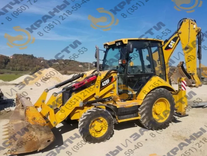 Стекло кузовное заднее левое верхнее Caterpillar 428f, 432f, 434f, 444f 2006