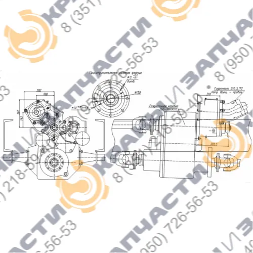 Коробка отбора мощности МП66-4204010-10