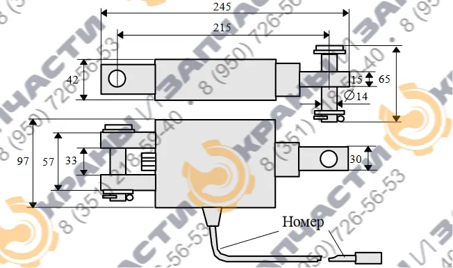 Преобразователь усилия ПрУ-046 - чертеж 1