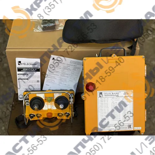 Комплект радиоуправления Telecrane F(A)24‑60 (1T+1R) 10 кнопок, 2 ступени, IP65,  кранов, талей