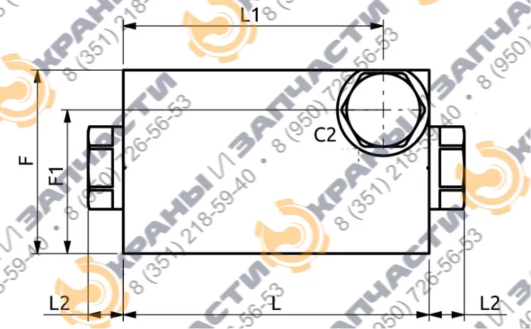 Клапан одностороннего действия B050357.02.00 HBS - чертеж 3