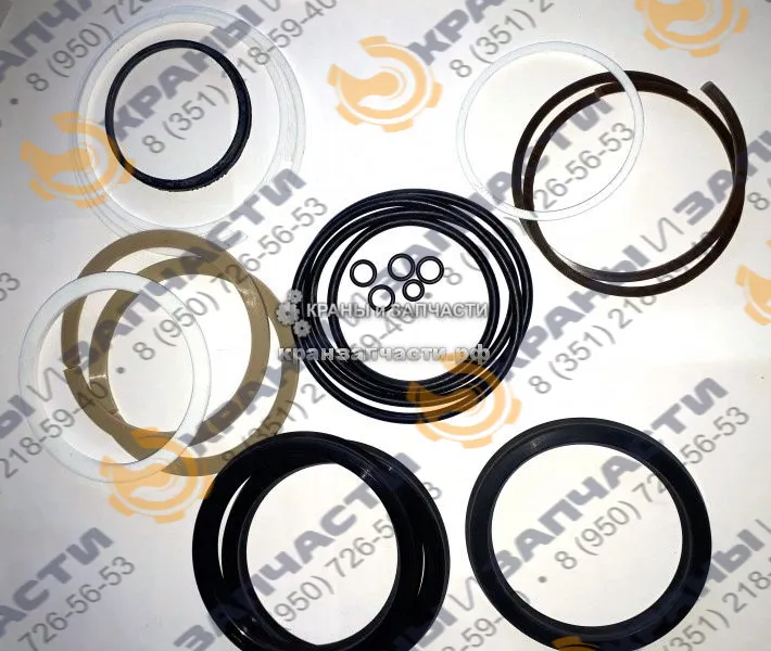 Ремкомплект РК-КС5579.2-125.100/3-МП гидроцилиндра вывешивания опоры 160х130 автокрана Мотовилиха КС-5579 пр-ва Мотовилихинские заводы (полный)