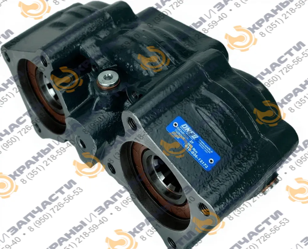 Коробка отбора мощности ISO (два выхода) для КПП ZF 6S-1000 с пневмоуправлением