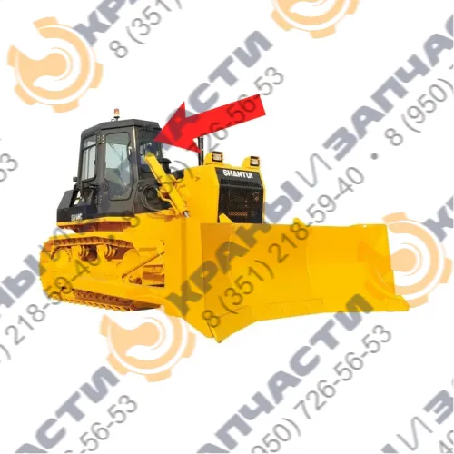 Стекло лобовое (закаленное) для бульдозера Shantui SD16