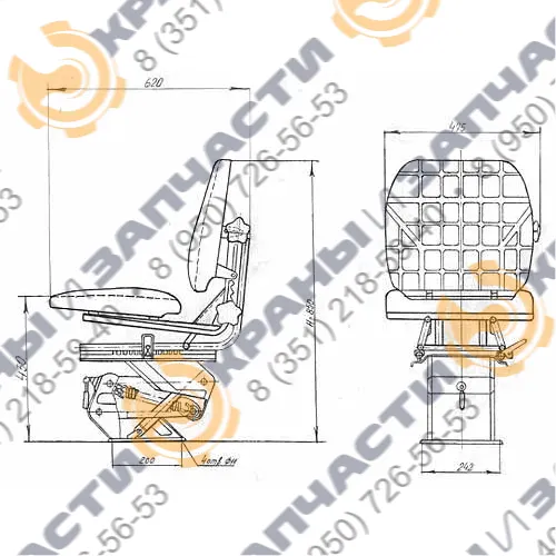 Кресло машиниста У7930.04