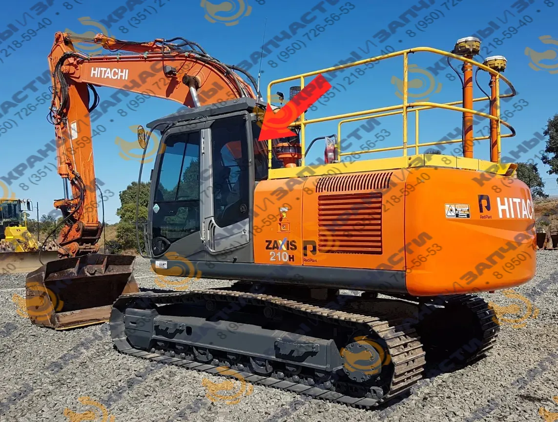 Стекло заднее (закаленное) YA00001497 для экскаватора Hitachi Zaxis 180, 200, 210, 240, 250, 270, 280, 300, 330, 350, 400, 4703G-5G