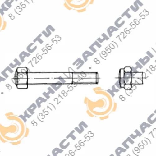 Болт стяжной КС-12.5.17.07.000 козлового крана КК-16/20 Ремстройдормаш