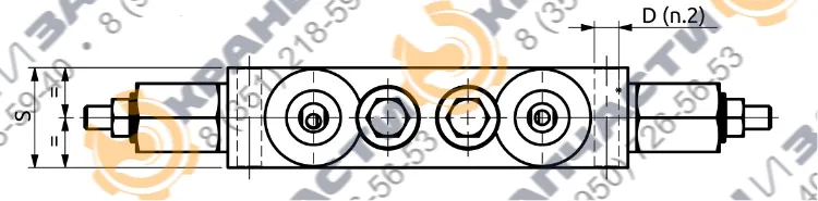 Двухсторонний балансировочный клапан А070400.11.00 HBS - чертеж 3