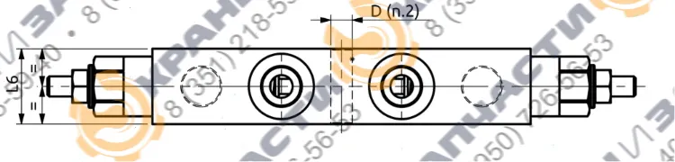 Двухсторонний балансировочный клапан A070461.02.00 HBS - чертеж 1