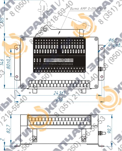 Контроллеры СБУК СМ6-7-40 для машин с электроприводом - чертеж 1