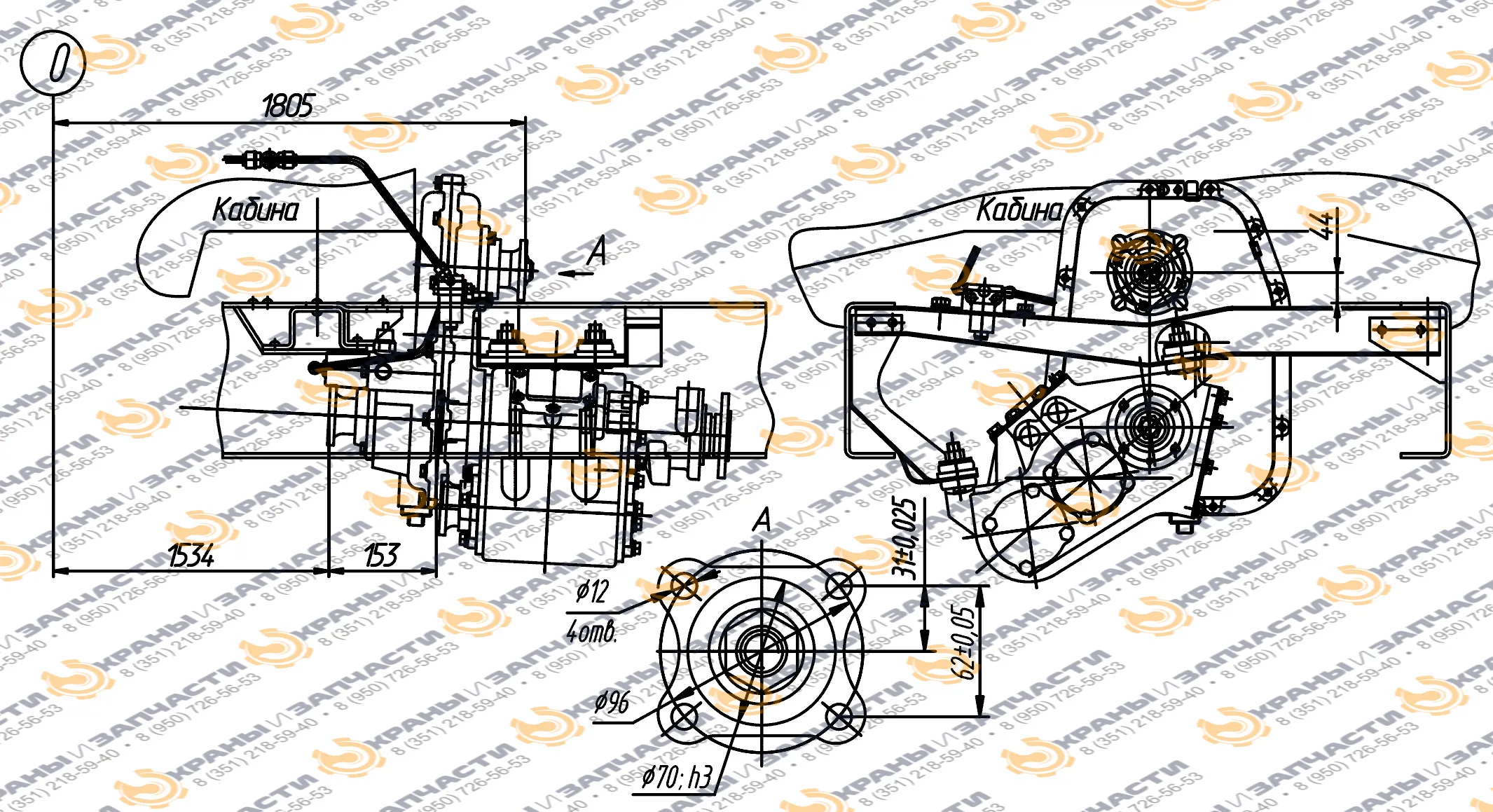 Коробка отбора мощности МП81-4201010-05