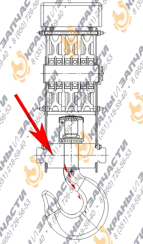 Траверса 33-130000-003А ж/д крана КЖДЭ, КЖ