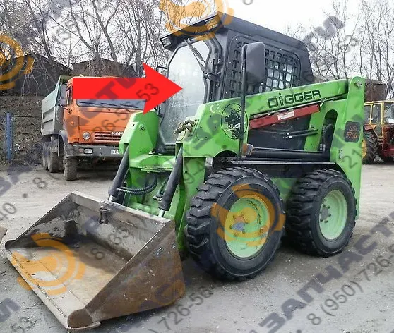 Стекло лобовое (закаленное) для мини-погрузчика Digger DIGGERS SL5700