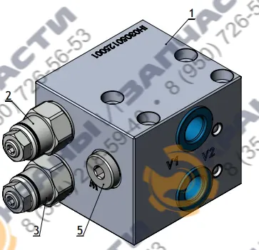 Клапан тормозной 25LCB40-T11-35N4-38GF гидравлический 