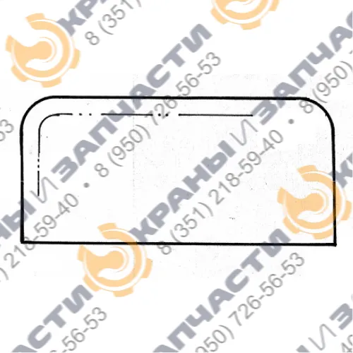 Стекло трёхслойное Б-5Н (871х395)