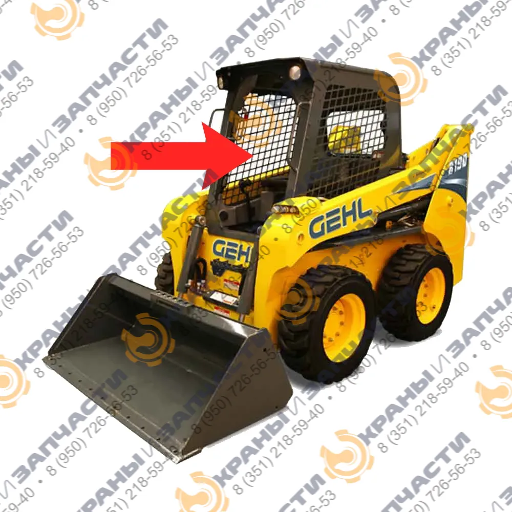 Стекло лобовое для мини-погрузчика GEHL Mustang R190