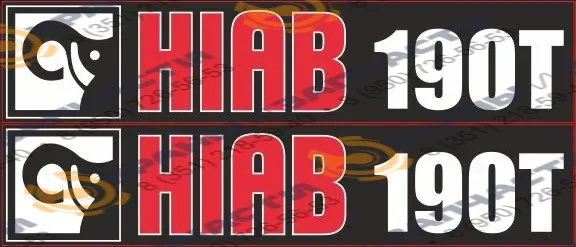 Комплект наклеек для манипулятора Hiab 190Т