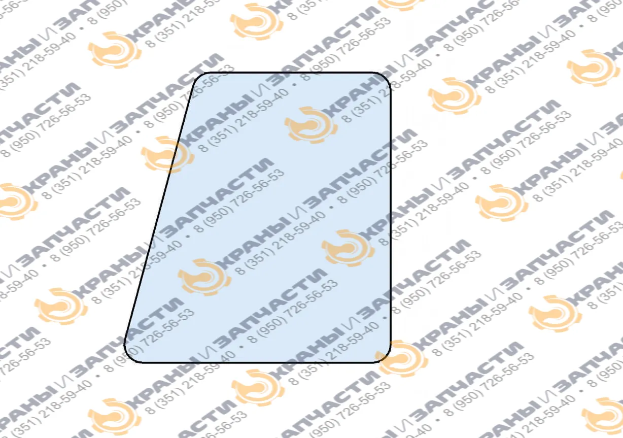 Стекло боковое с форточкой UFP-6 (1126x879) для автокрана Галичанин