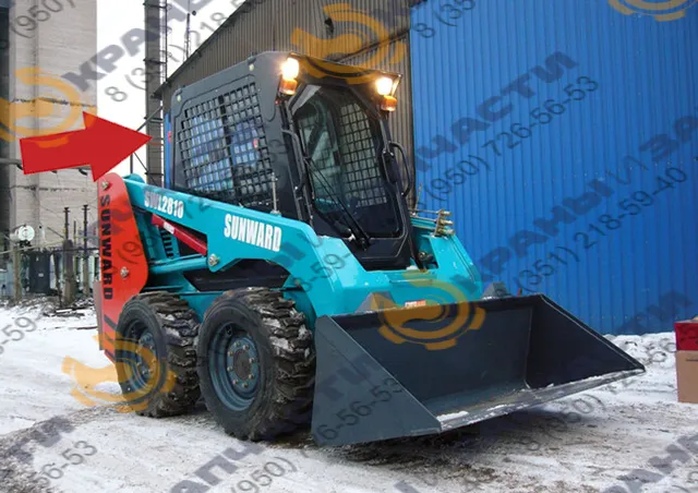 Стекло заднее (зак) погрузчика Sunward SWL2810, SWL3210