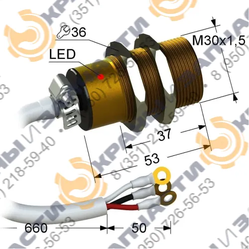 Индуктивный датчик PS2A-30M53-10B11-Z / ВБ2А.30М.53.10.1.1.Z VB2A-30M53-10B11-Z 