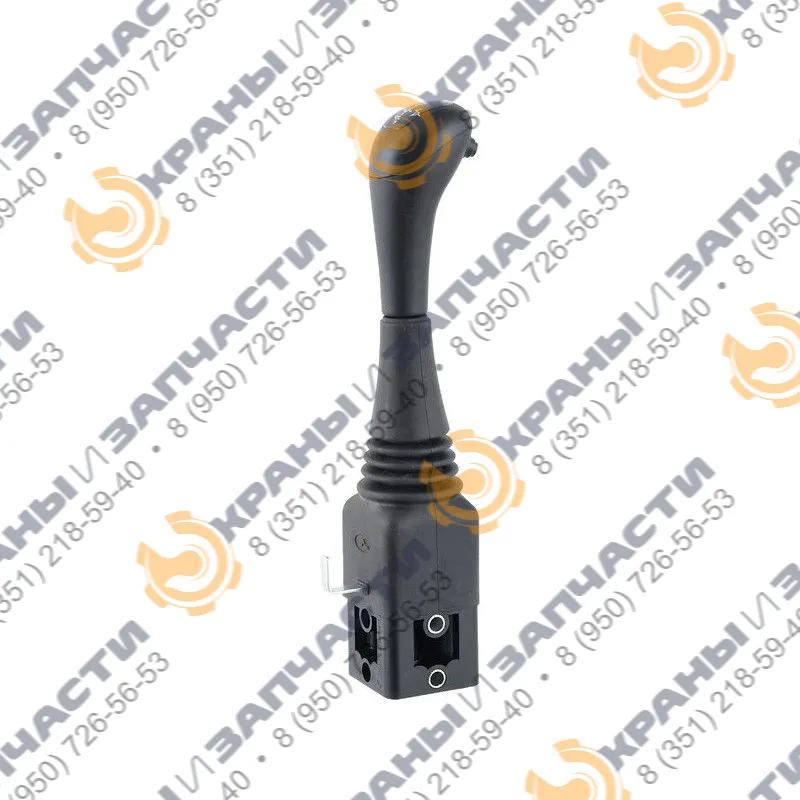 Блок управления двухкоординатный типа джойстик SCF031/02 VT104-045 с красной кнопкой для ускорения грузовой лебедки автокрана Ивановец КС-35714, КС-35715, КС-45714, КС-45717, АК-25, КС-54711, КС-54712, КС-55711, КС-55717, КС-6476, КС-6478
