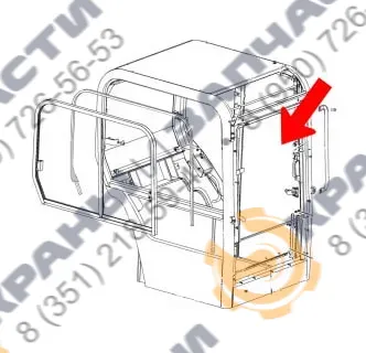  Стекло лобовое верхнее 2920452 для экскаватора Caterpillar CAT 301.5, 301.6, 301.8, 302.5