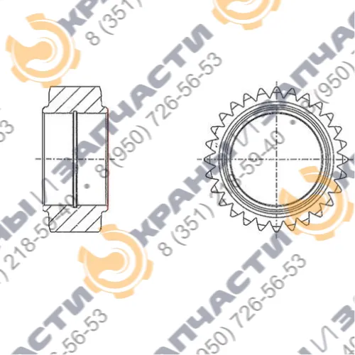 Шестерня привода КС-12.5.17.02.006А козлового крана КК-16/20 Ремстройдормаш