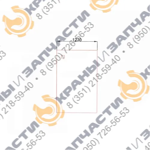Переднее стекло 1270mm кабины оператора палубного крана
