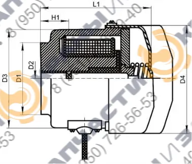 Электромагнит МП-101 - чертеж 1