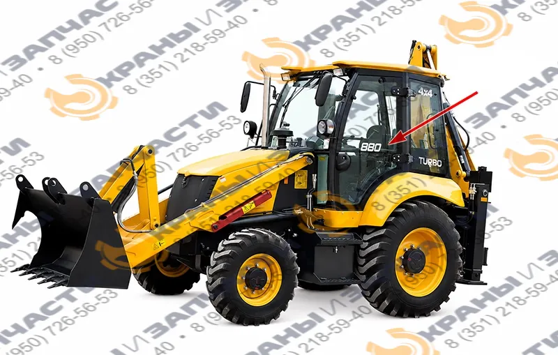Лобовое стекло нижняя правая секция экскаватора Tarsus 880