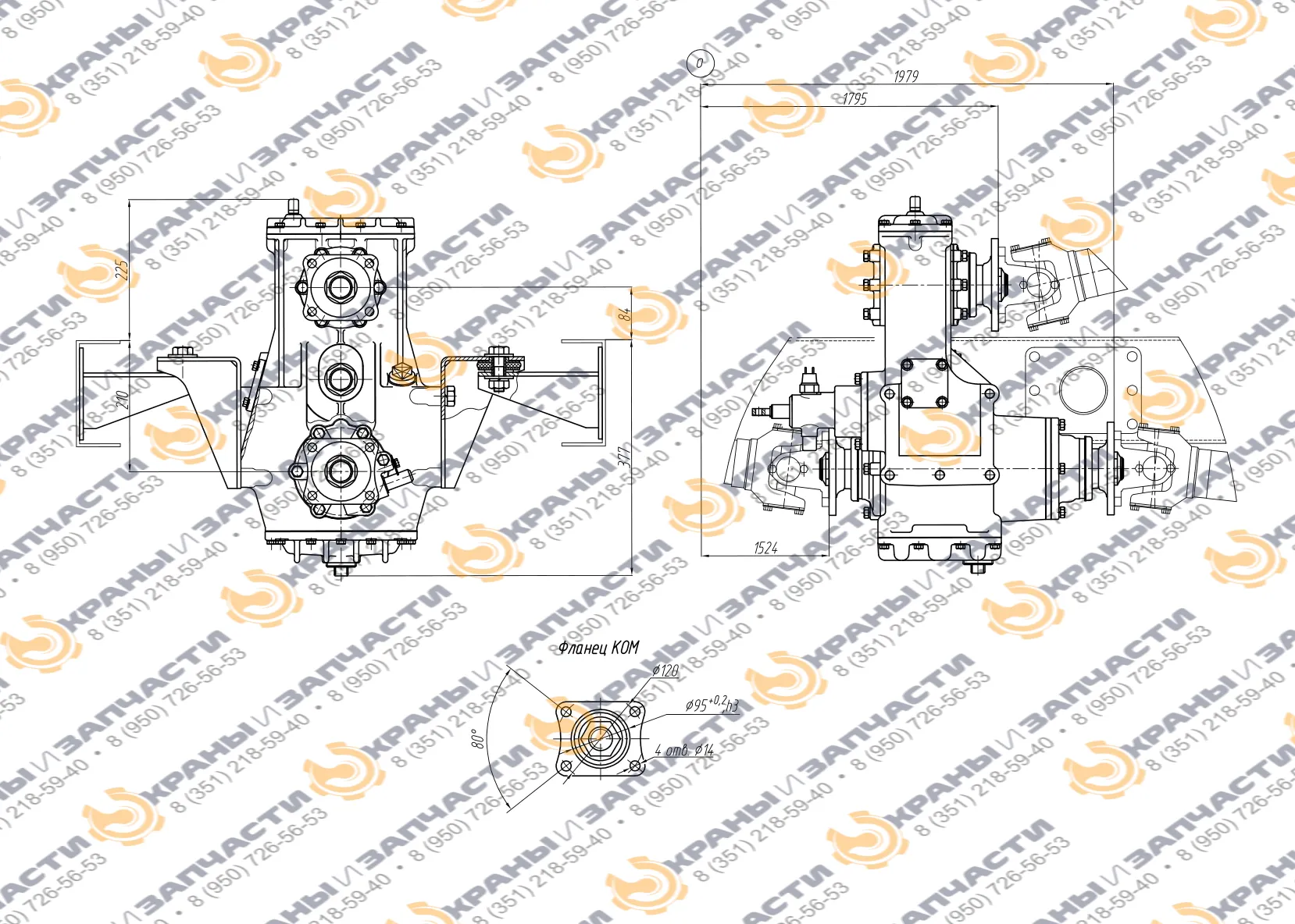 Коробка отбора мощности МП77-4210010-62(63,64)