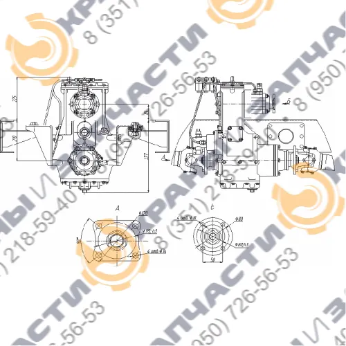 Коробка отбора мощности МП77-4210010-70(75,77)
