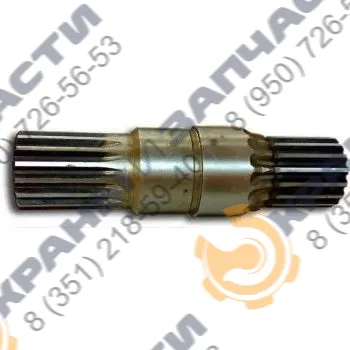 Вал КС-45721.28.00.1015 (16х14/16x16) механизма поворота автокрана Челябинец КС-45721