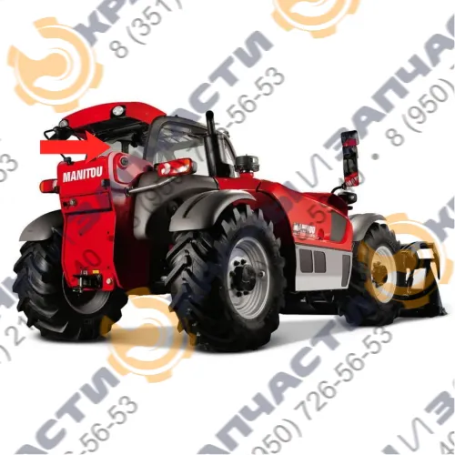 Стекло кузовное заднее (закаленное) для погрузчика телескопического Manitou MLTX735LSV
