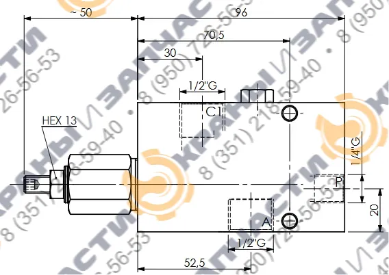 Чертеж Клапан EV3388 HBS