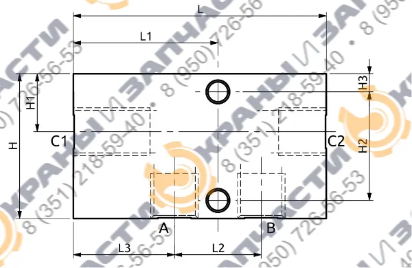 Клапан одностороннего действия A050203.03.00 HBS - чертеж 1