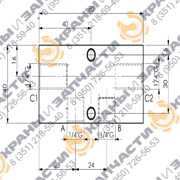 Клапан одностороннего действия A050301.01.00 HBS - чертеж 3