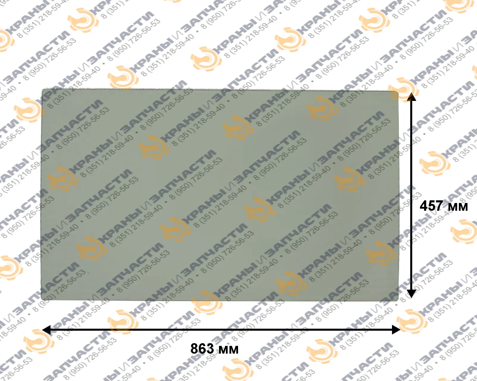 Стекло лобовое нижнее 4917724 экскаватора Caterpillar 323 2018г, CАТ 330, 336 GC