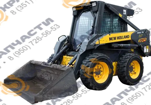 Стекло лобовое (закаленное) 86547915 для мини-погрузчика New Holland LS170