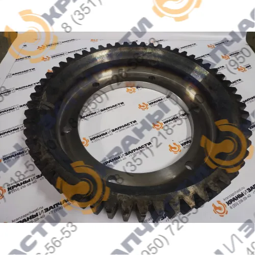 Венец зубчатый m10 z 58 КК20-32А1.05.033 и Шестерня козлового крана КК-20 КК-32 (передвижение крана) m-10 z-33 комплект