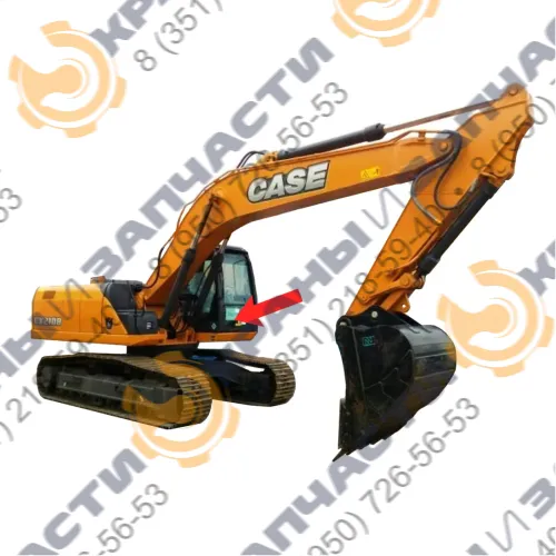 Стекло лобовое нижнее (триплекс) KHN15000 для экскаватора Case CX210B